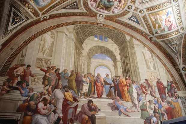 Vatican City, Raphael Rooms "School of Athens" by Raphael, Raphael Rooms, Vatican Museum (48466167851)
