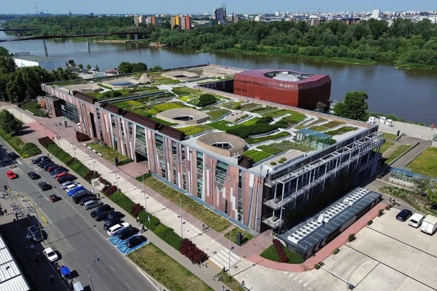 Warsaw, Poland, Copernicus Science Centre Warszawa Centrum Nauki Kopernik (dron)